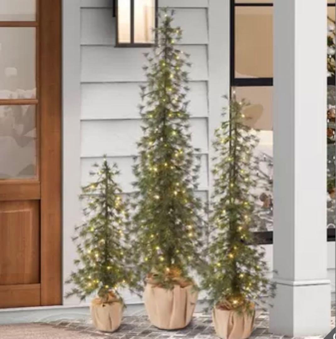 コストコ　人気完売商品　クリスマスツリー LED付アルパインツリー 3点セット