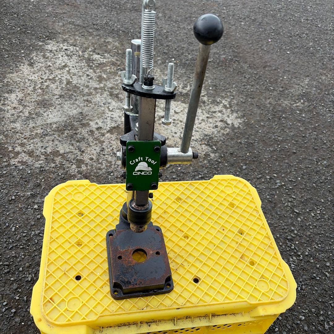 CINCO シンコ ハンドプレス機 グリーンモデル 穴あけ機 目打ち ハトメ