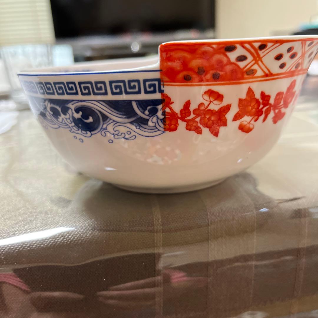 赤青花模様 陶器製