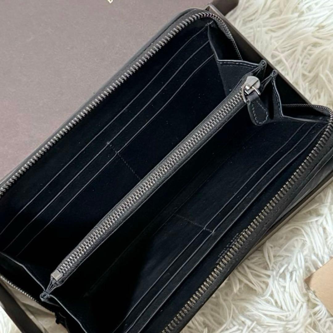 ⭐️未使用級⭐️　ボッテガヴェネタ　イントレチャート　ロングウォレット　ブラック