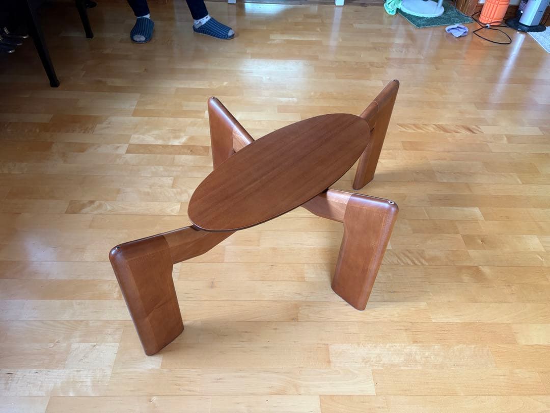 マルニ木工　ガラステーブル　美品　シンプルでおしゃれ