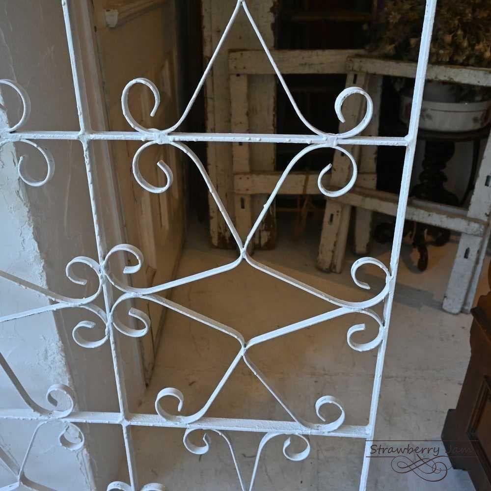 L2602-56 英国アンティーク アイアンゲート 白 門扉 ガーデニング