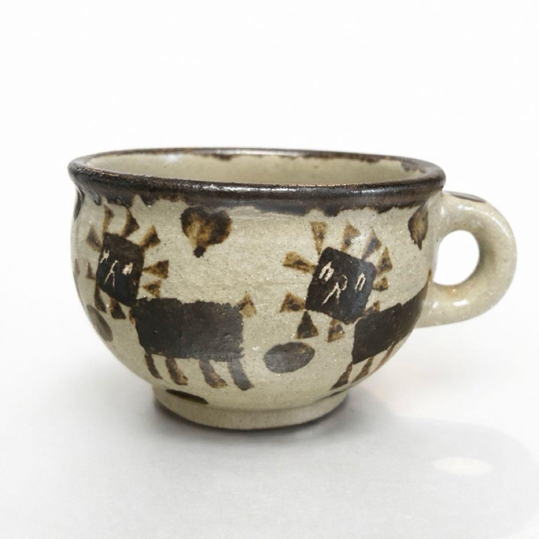 工房十鶴 ライオン スープマグカップ レア