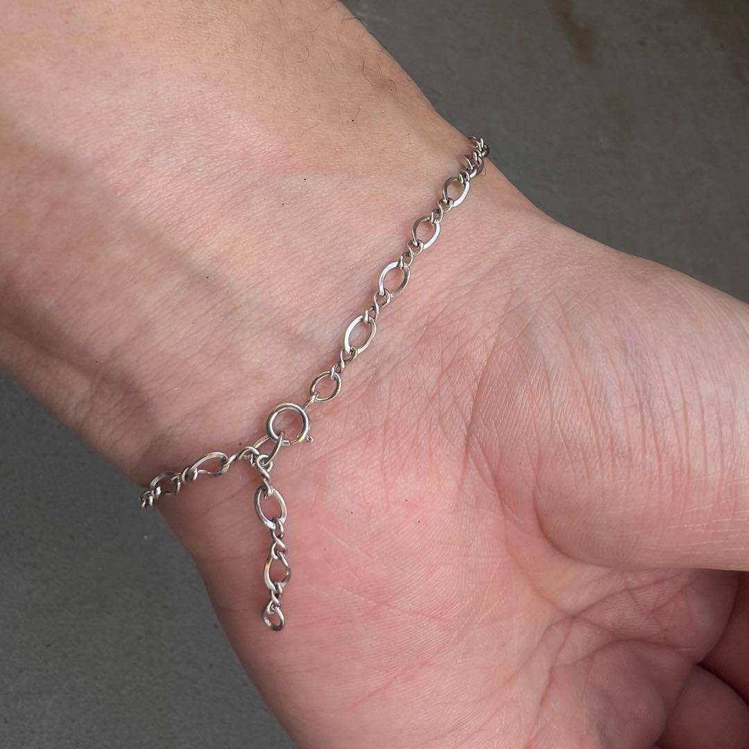 オフィシャル ハーレーダビッドソンブレスレット 10Kホワイトゴールド