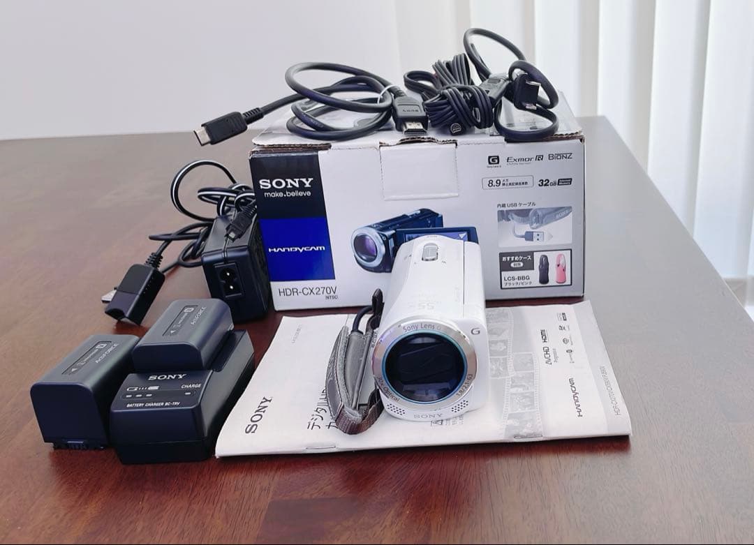 【大容量バッテリー付き】HDR-CX270V HDビデオカメラレコーダー