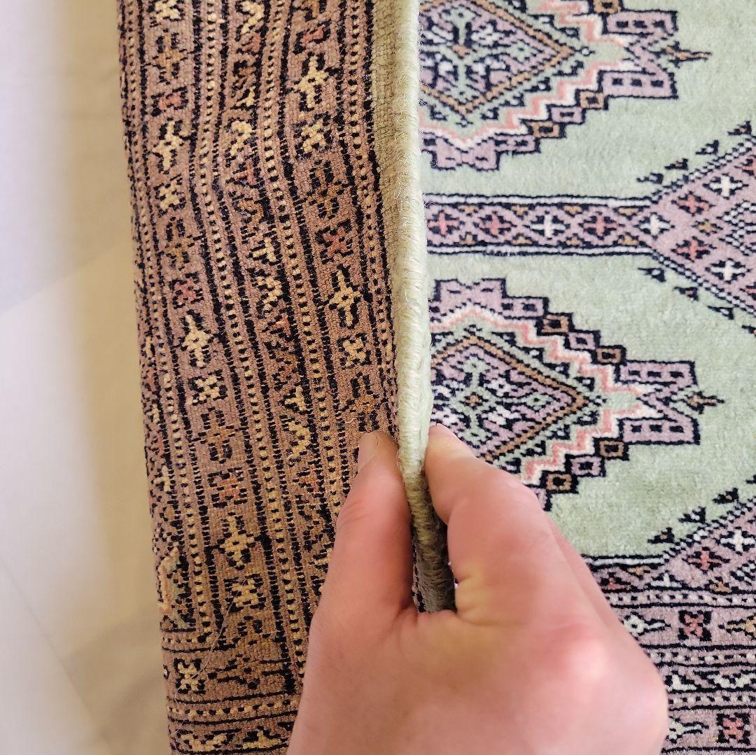 パキスタン手織りマット63x89cm(387)じゅうたん・絨毯・ラグ・ペルシャ