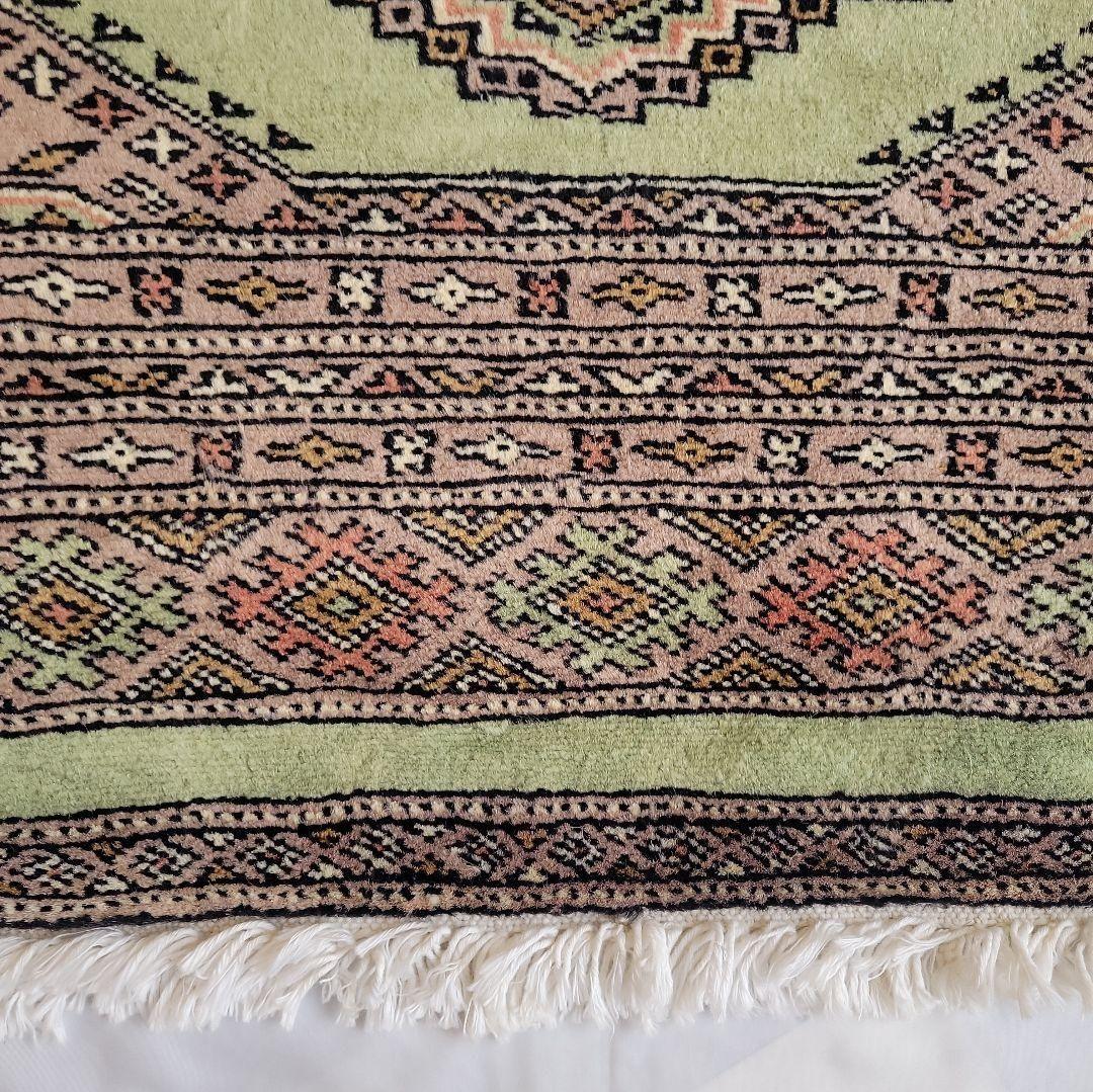 パキスタン手織りマット63x89cm(387)じゅうたん・絨毯・ラグ・ペルシャ