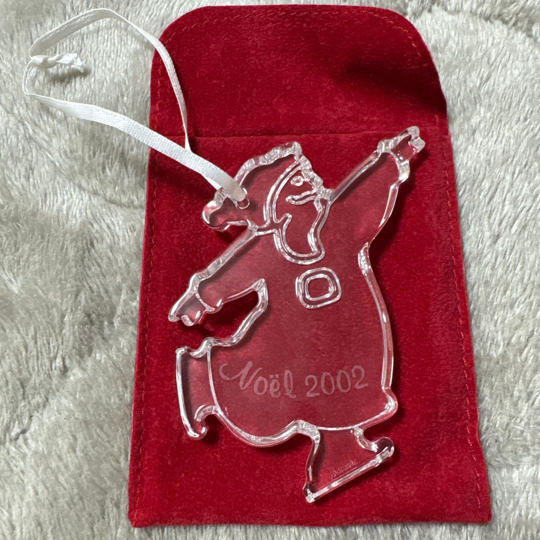 バカラ Baccarat クリスマスオーナメント 2002 サンタクロース