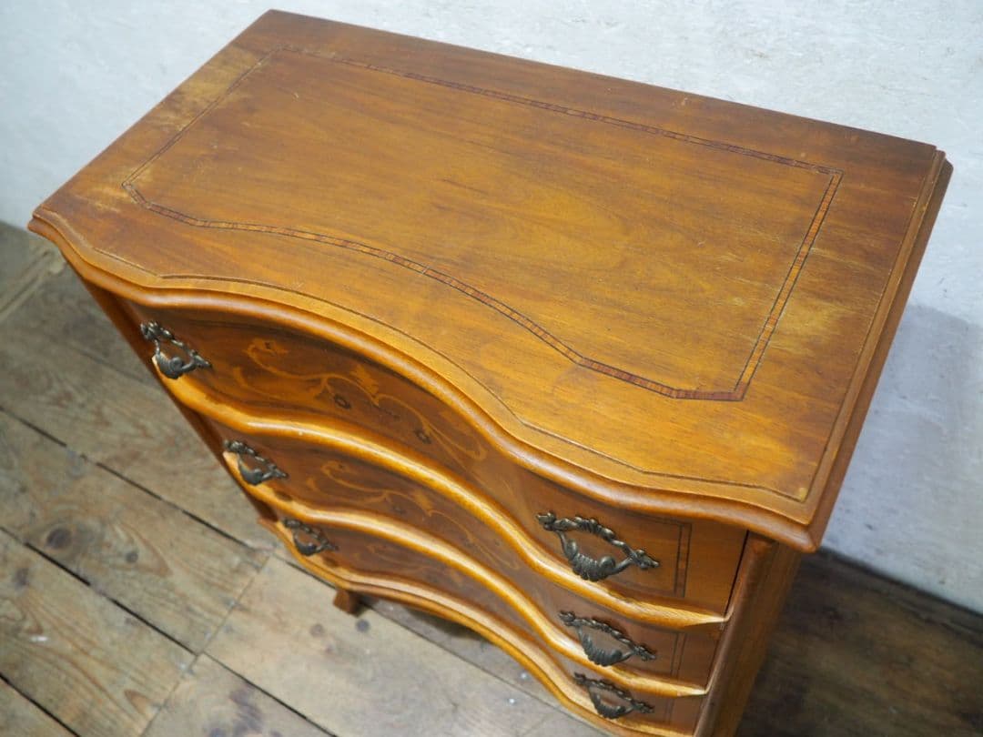 1107 猫脚デザインのチェスト　洋タンス　キャビネット　アンティーク調　洋家具