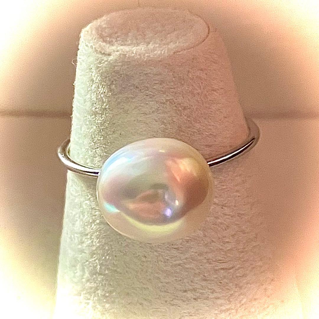 k18WG 白蝶芥子　リング