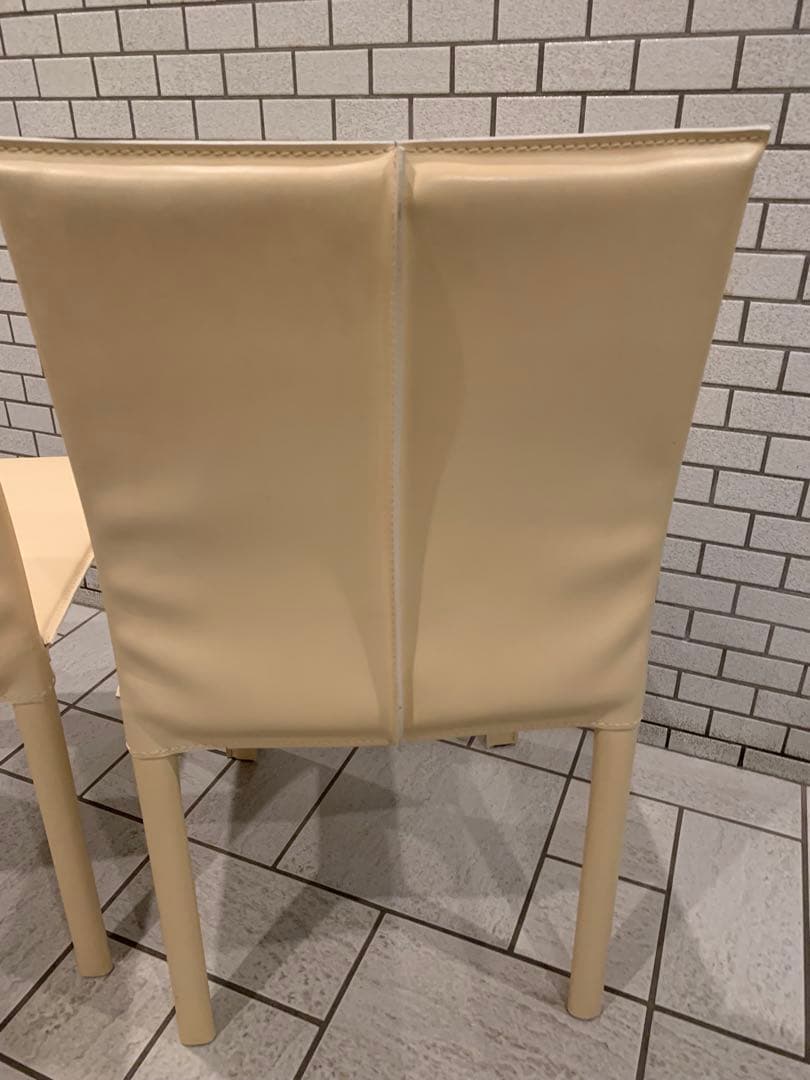 MADEイタリア製／Arper総本革アルペール2脚セット