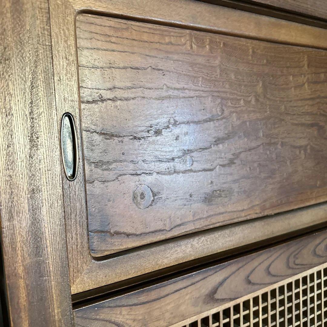 ヴィンテージ素晴らしい木製収納キャビネット 引き出し多数食器棚に❣️素敵すぎる‼️