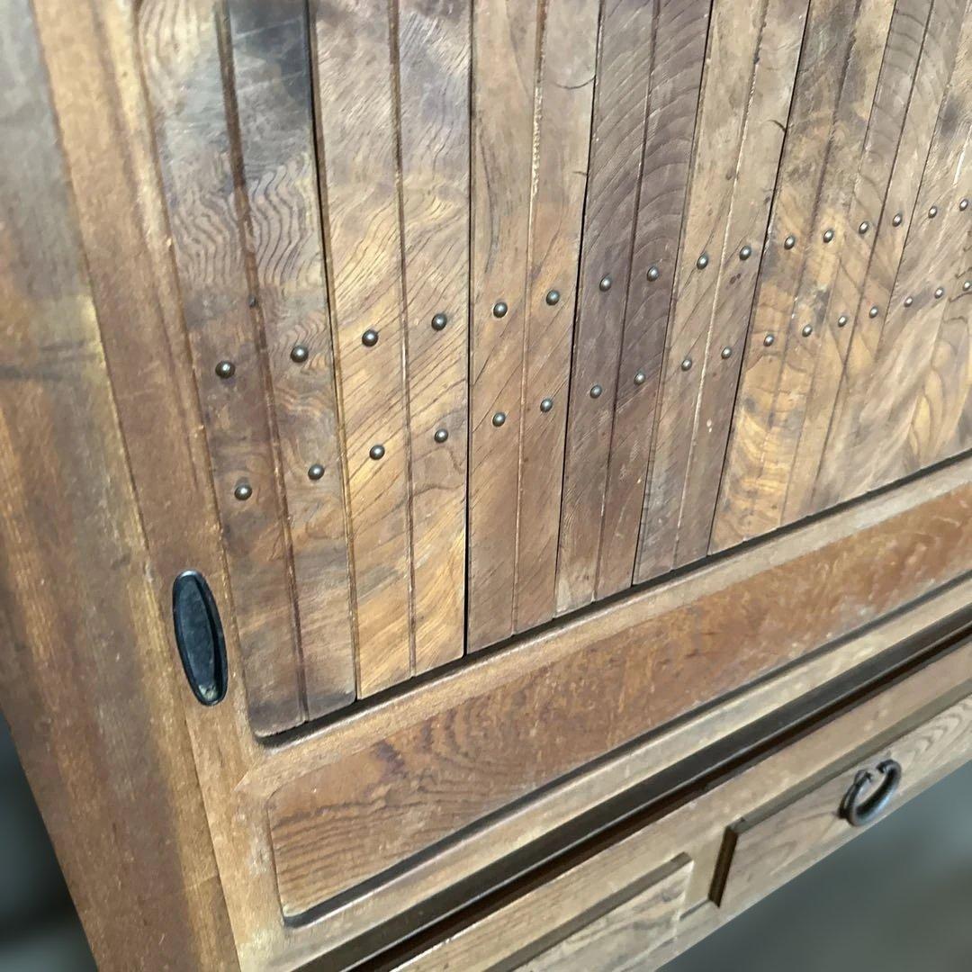 ヴィンテージ素晴らしい木製収納キャビネット 引き出し多数食器棚に❣️素敵すぎる‼️