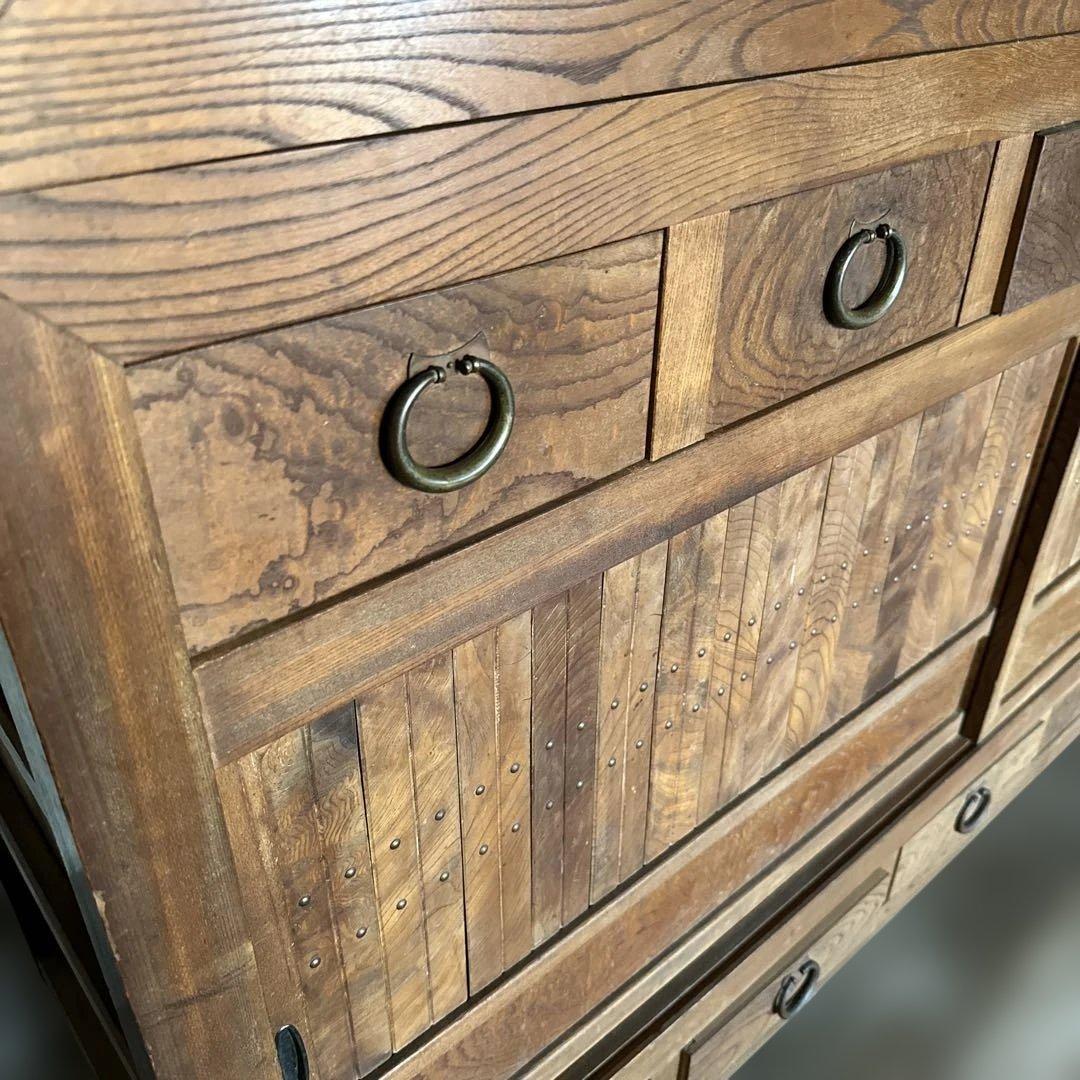 ヴィンテージ素晴らしい木製収納キャビネット 引き出し多数食器棚に❣️素敵すぎる‼️