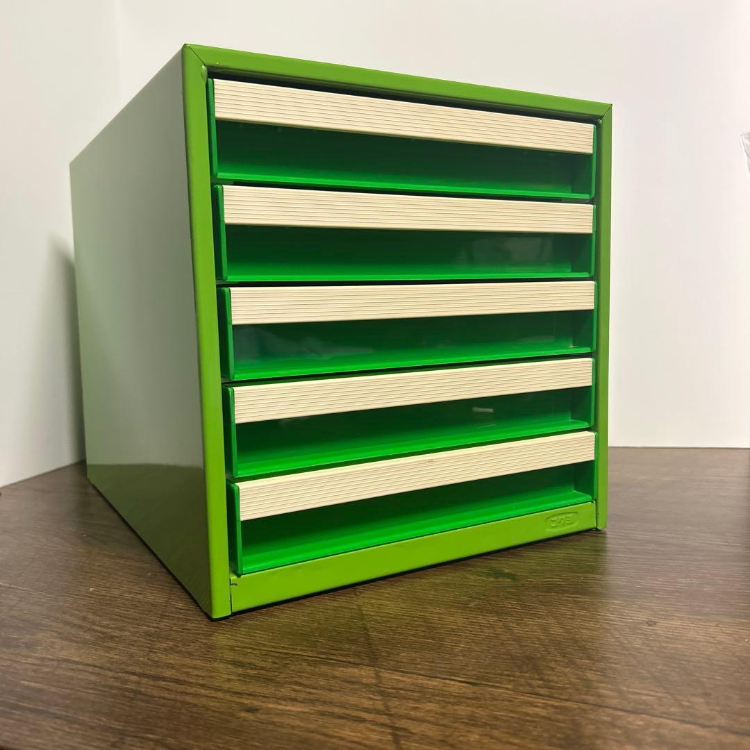 【美品】ヴィンテージ コクヨ 5段 レトロ スチール レターケース 昭和レトロ