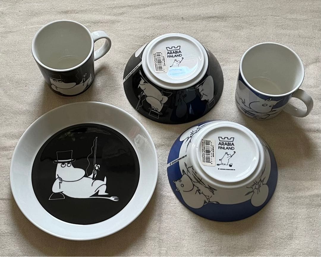 【新品】未使用　Arabia　ムーミン　マグ　ボウル　セット