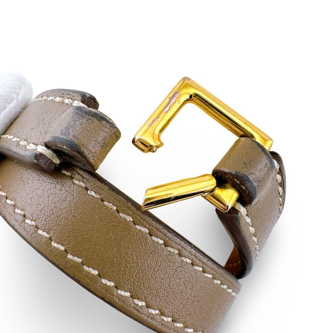 エルメス HERMES　リヴァル ドゥブルトゥール レザー ブレスレット