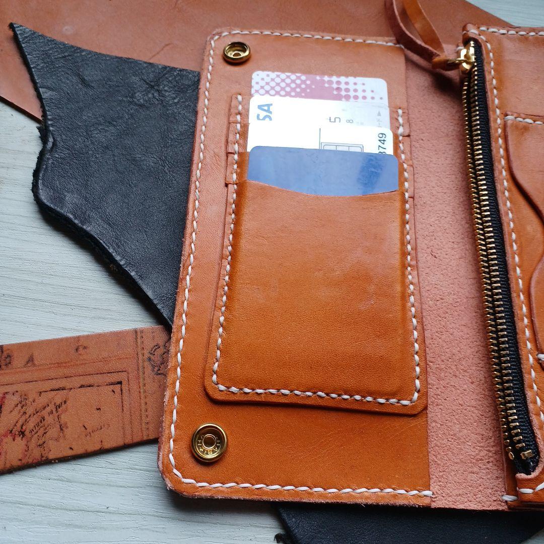 トラッカーウォレット　ロング　キャメル