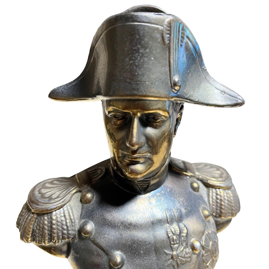 ナポレオン　ブロンズ胸像　大理石台座