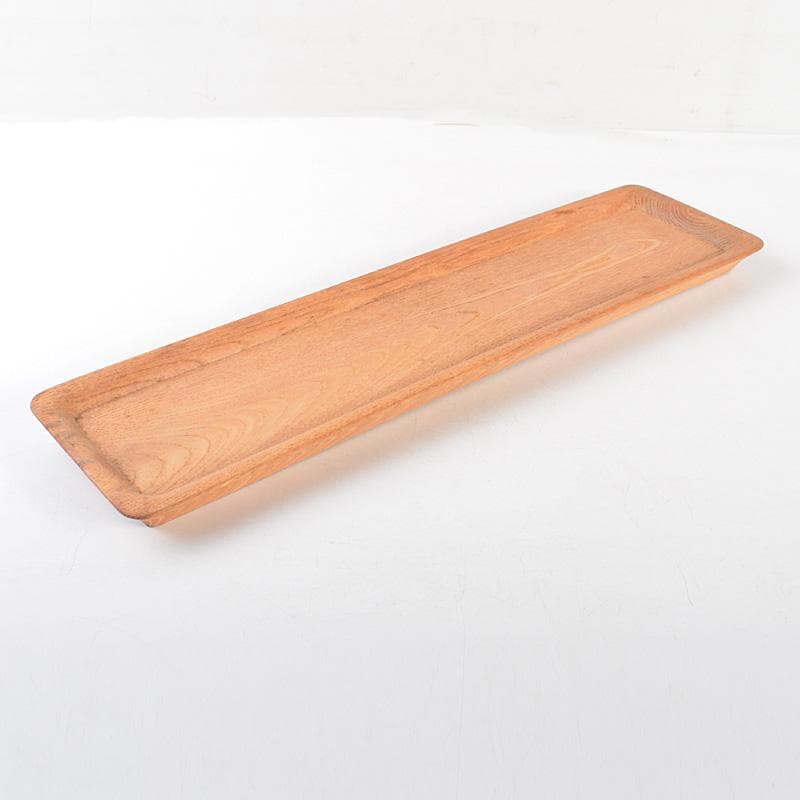 煎茶道具　欅製　一文字盆　煎茶盆　香盆　C　6573