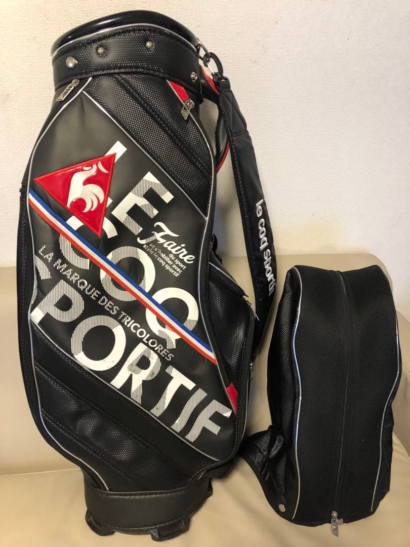【ゆい】廃盤希少品　ルコックスポルティフ　キャディバッグ　ゴルフバッグ