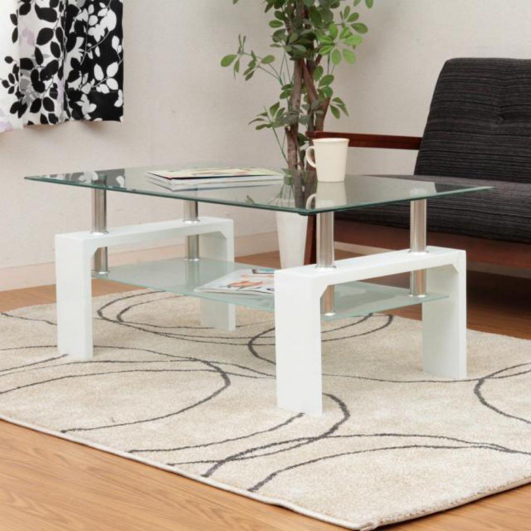 ガラスローテーブル