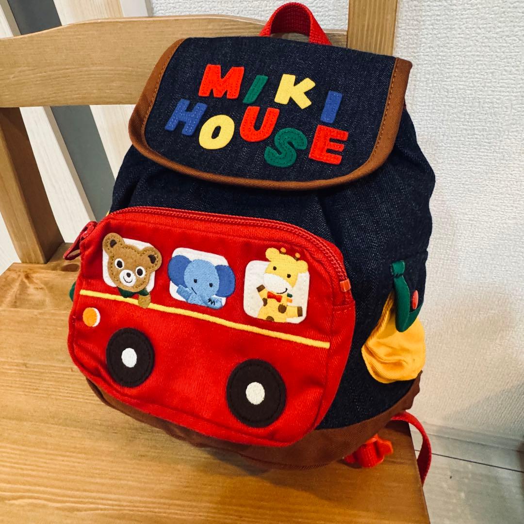 ミキハウス ベビー リュック デニム 子供服