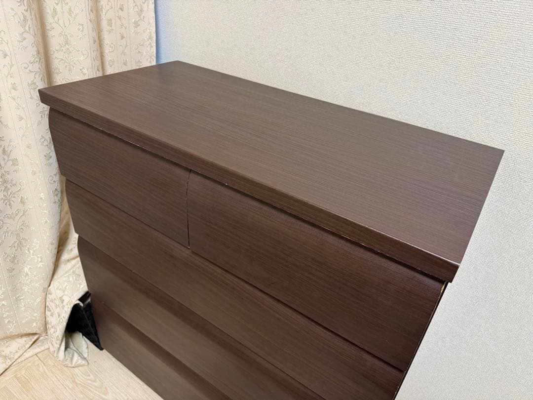 ニトリ ローチェスト　ブラウン