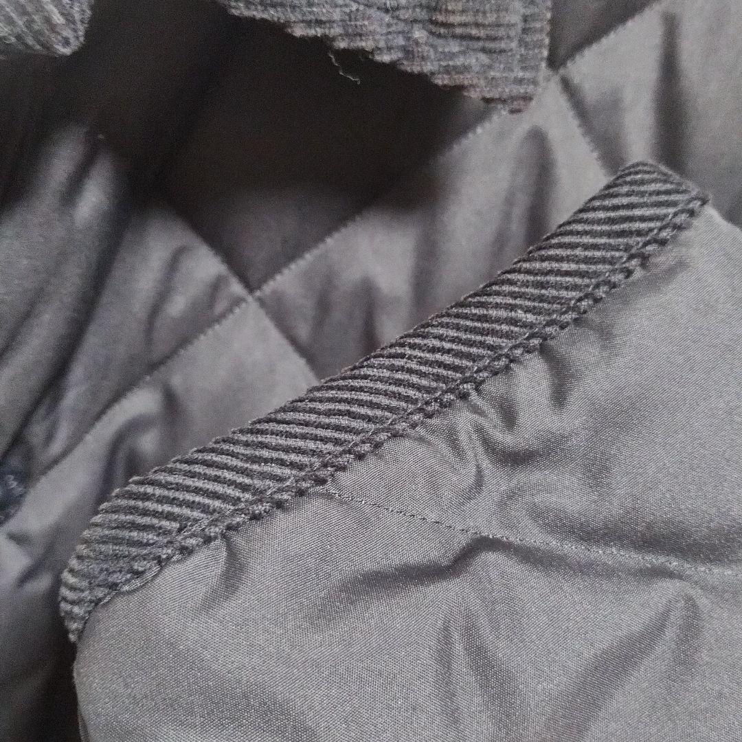 TAION パイピングバイカラーロングダウンコート　Lサイズ BLACK