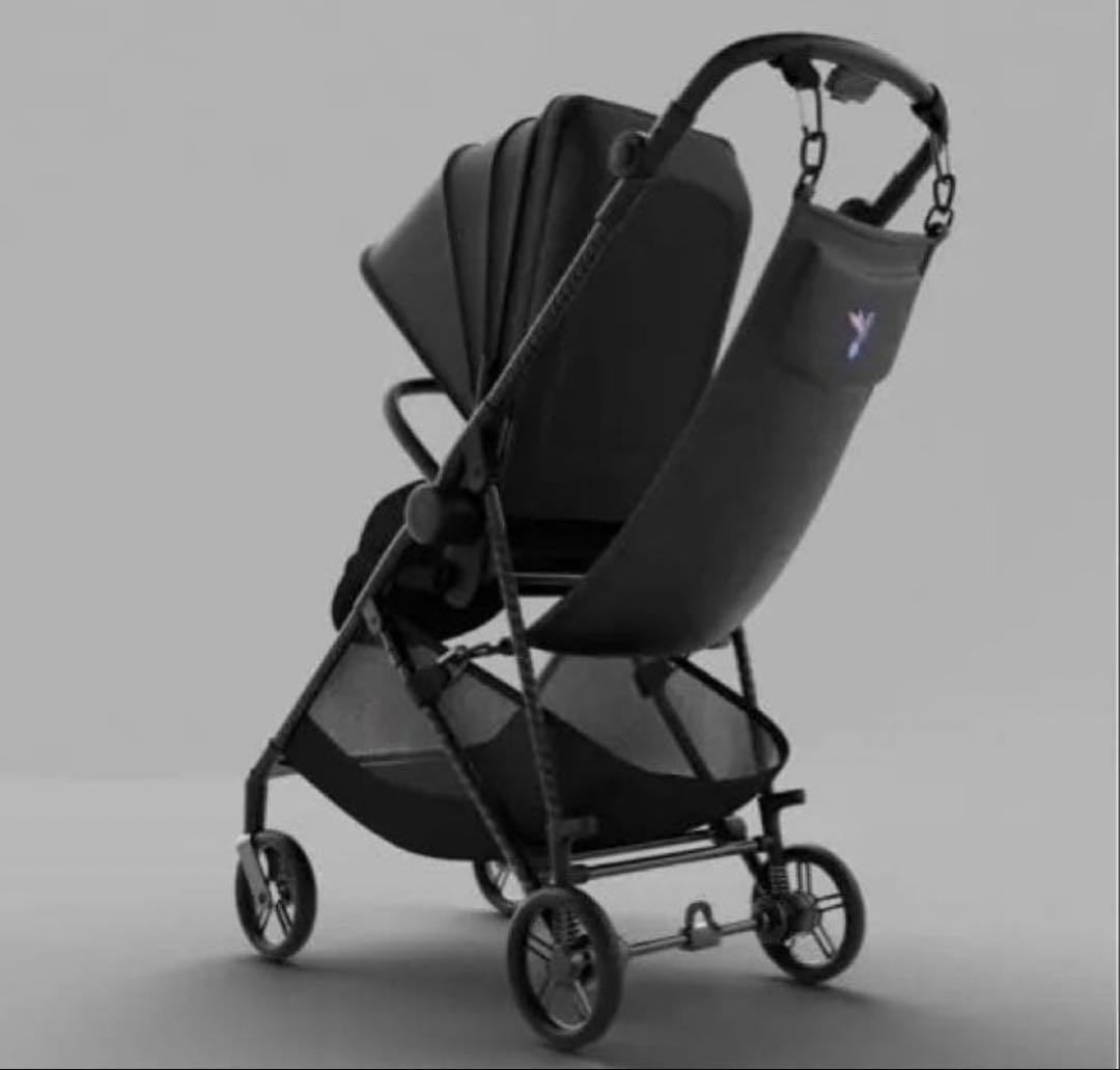 hoppie 2人乗りベビーカー ブラック