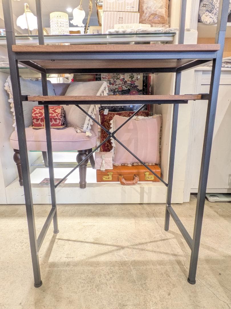 【極美品】 NITORI ラック スリム WAL ヴィンテージ ごみ箱上ラック