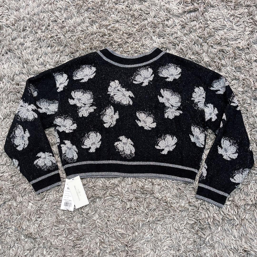 タグ付き✨グレースコンチネンタル ラメフローラルニットトップ