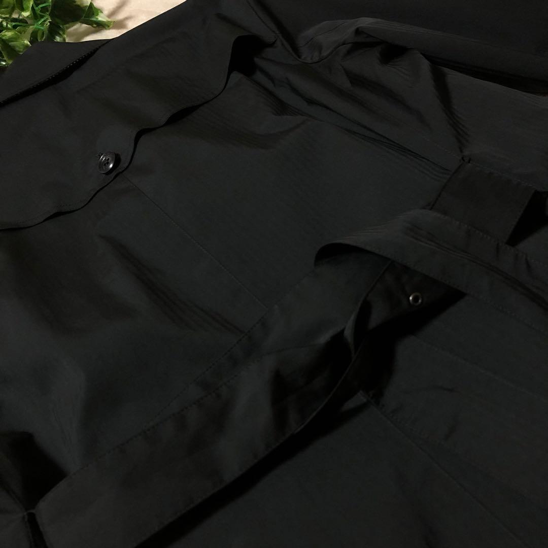 極美品　ニューヨーカー　トレンチコート　中綿ライナー　ブラック　千鳥柄　Lサイズ