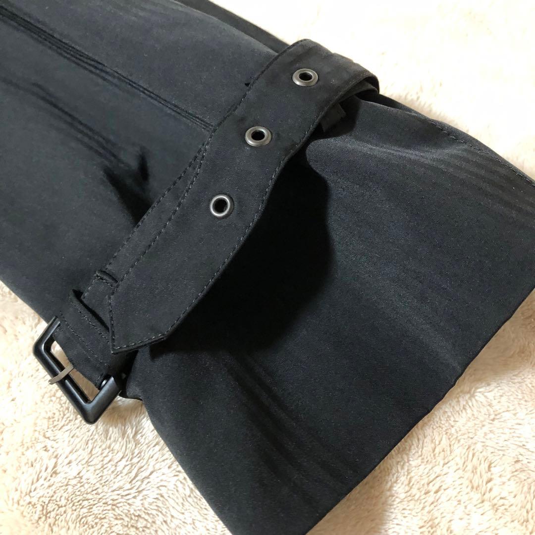 極美品　ニューヨーカー　トレンチコート　中綿ライナー　ブラック　千鳥柄　Lサイズ