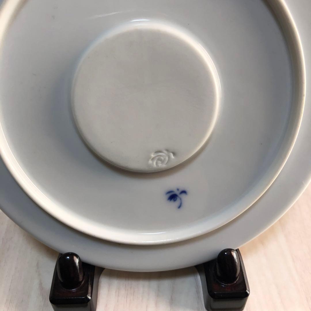 香蘭社　渕地黒絵花鳥紋　時計