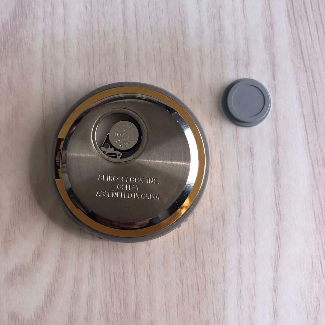 香蘭社　渕地黒絵花鳥紋　時計