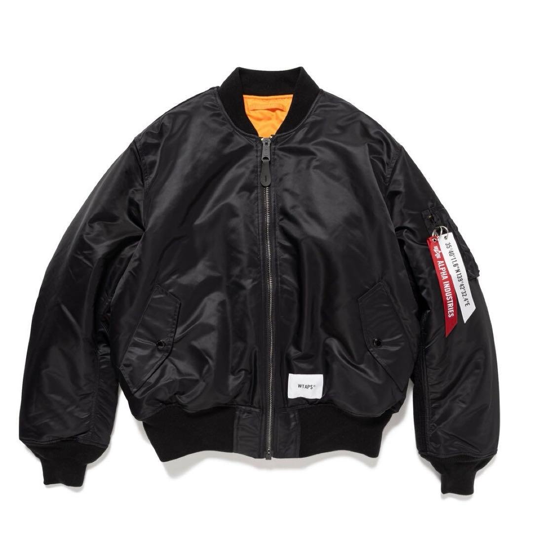 Alpha Industries WTAPS MA-1 L 黒 ノベルティ付き