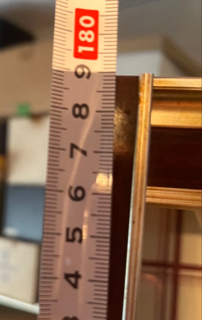 食器棚 昭和レトロ 当時物 レトロポップ 飾り棚 インテリア チェッカーガラス