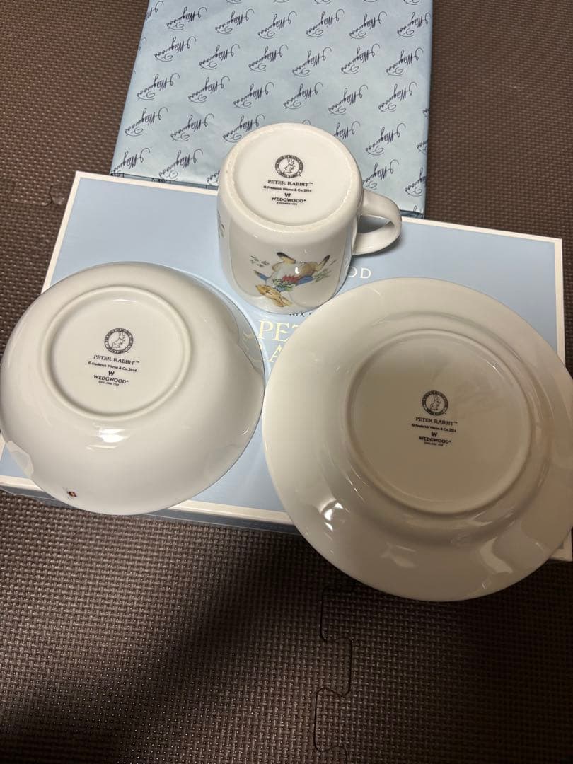 新品未使用　 ピーターラビット食器　計6点