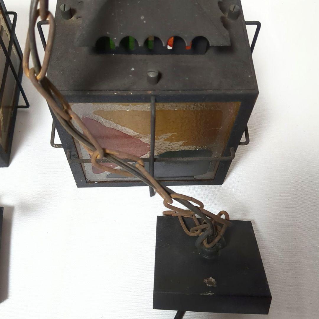 レトロ　 アンティーク　吊り照明　 ペンダントランプ　2個セット