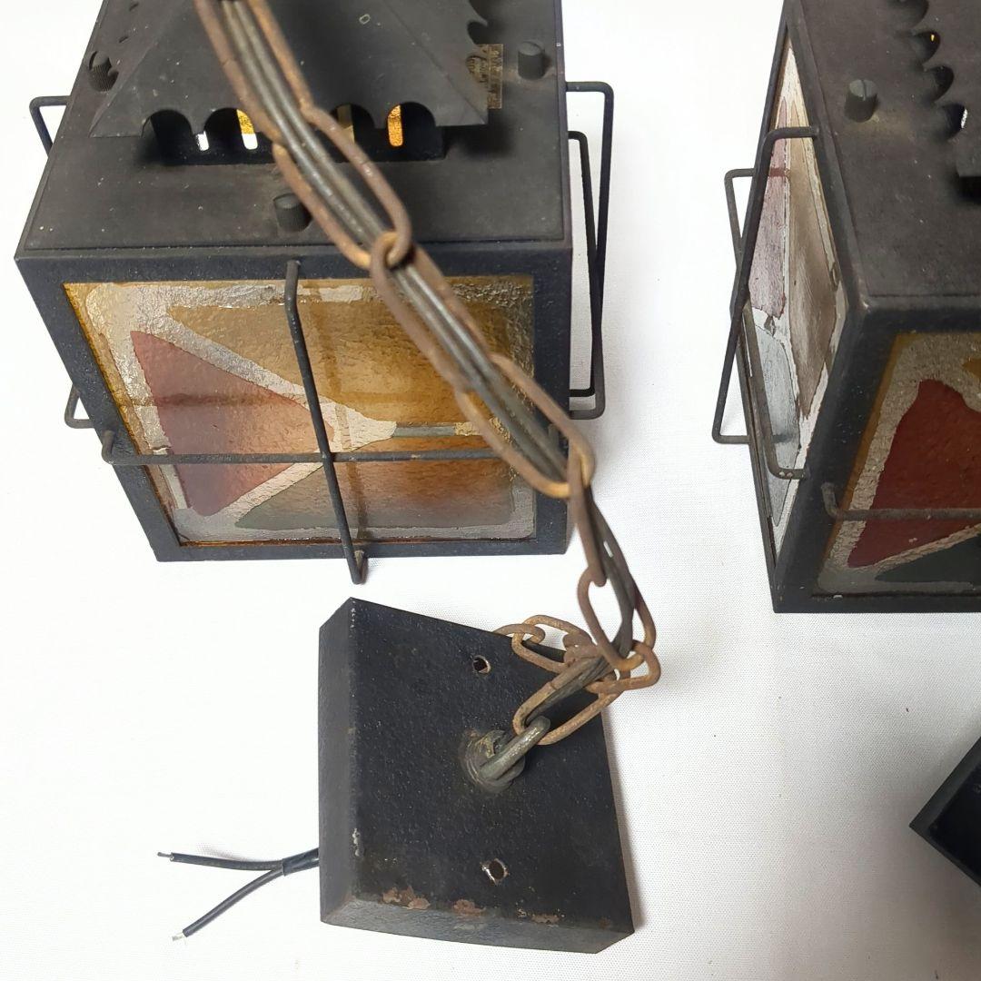 レトロ　 アンティーク　吊り照明　 ペンダントランプ　2個セット