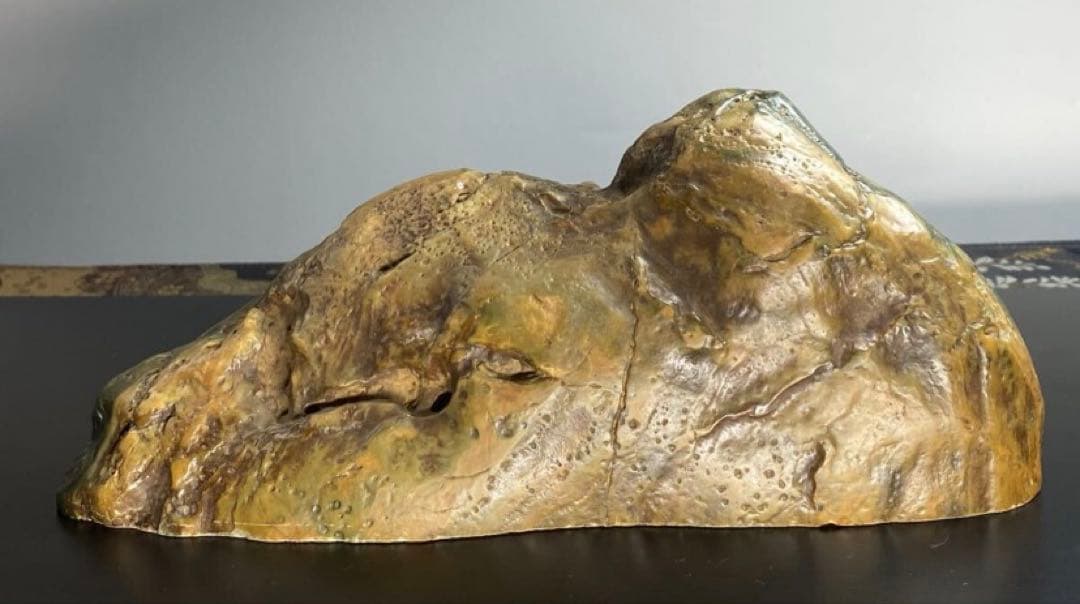 6824 佐渡猿八碧玉 結晶あり 横21.5×高8×奥行7(cm) 1.22kg