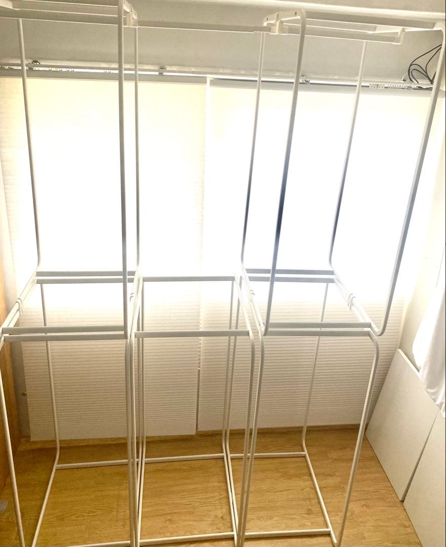 IKEA ホワイトメタルハンガーラック