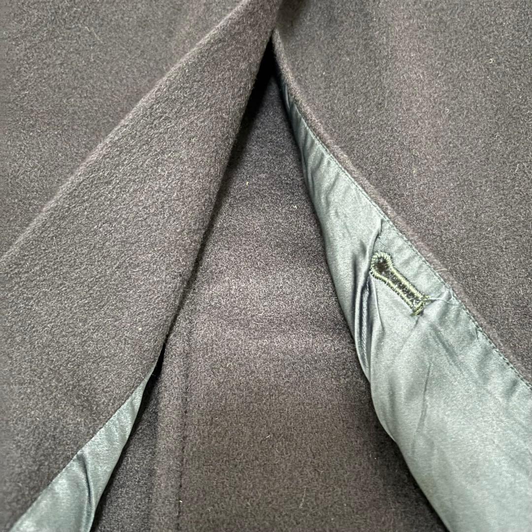 BURBERRYS バーバリー カシミヤ100 ステンカラーコート ネイビー