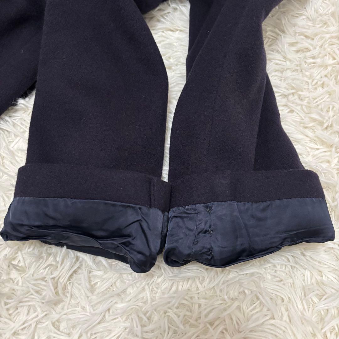 BURBERRYS バーバリー カシミヤ100 ステンカラーコート ネイビー