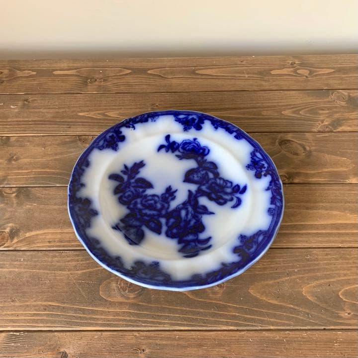 マーストリヒトAurorea 皿 古道具 blue flow ブロカント