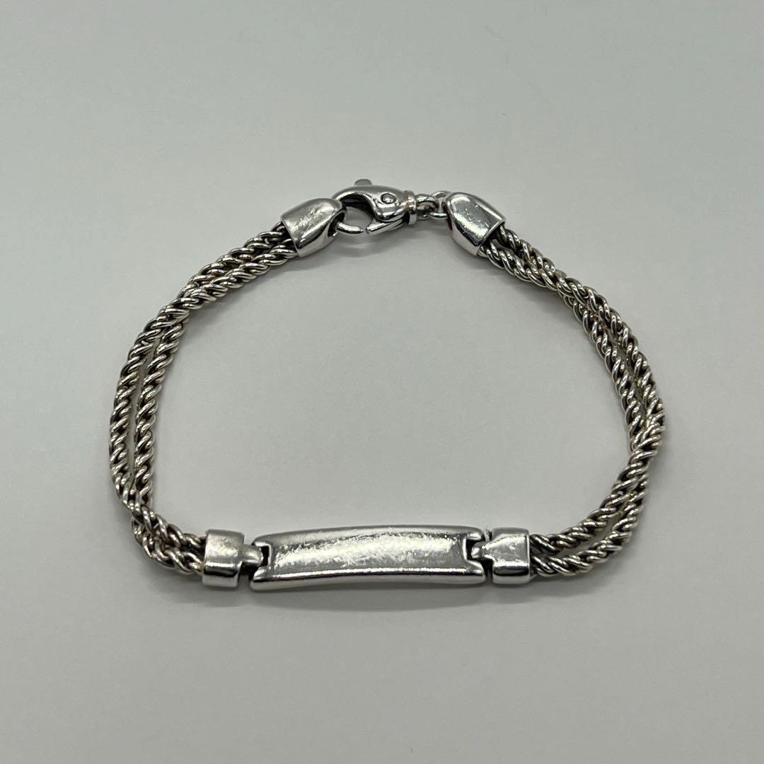 ティファニー TIFFANY ダブルロープ IDブレスレット SV925 希少