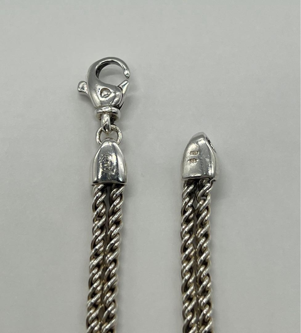 ティファニー TIFFANY ダブルロープ IDブレスレット SV925 希少