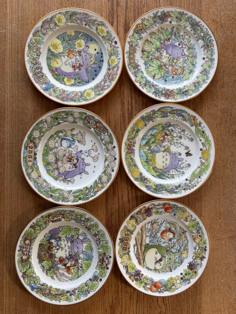 トトロのイヤープレート1997年〜2002年 6枚セット