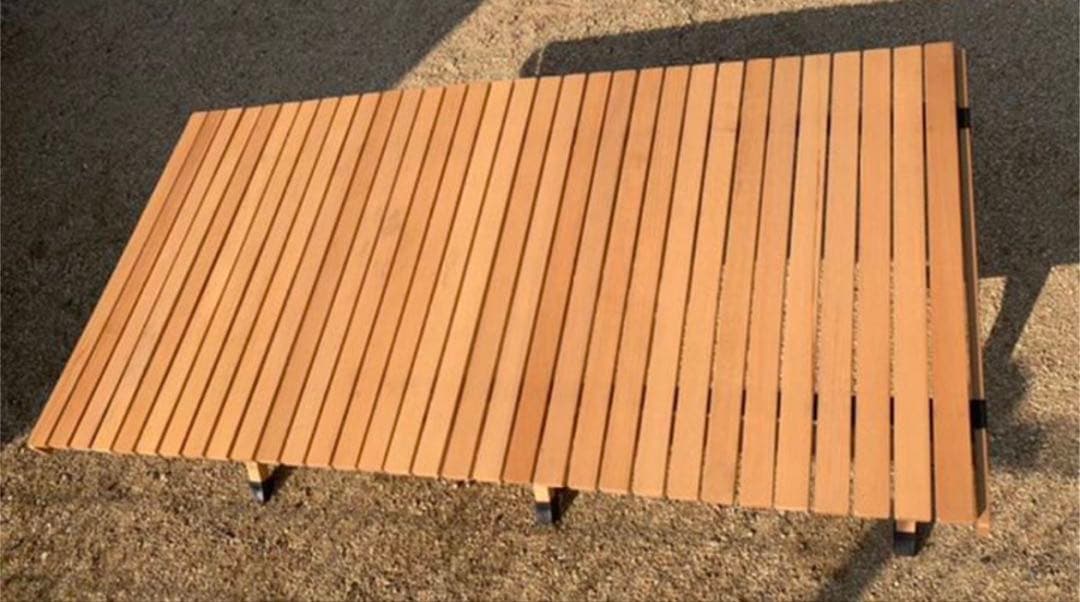 ハイランダー　ウッドロールトップテーブル　120